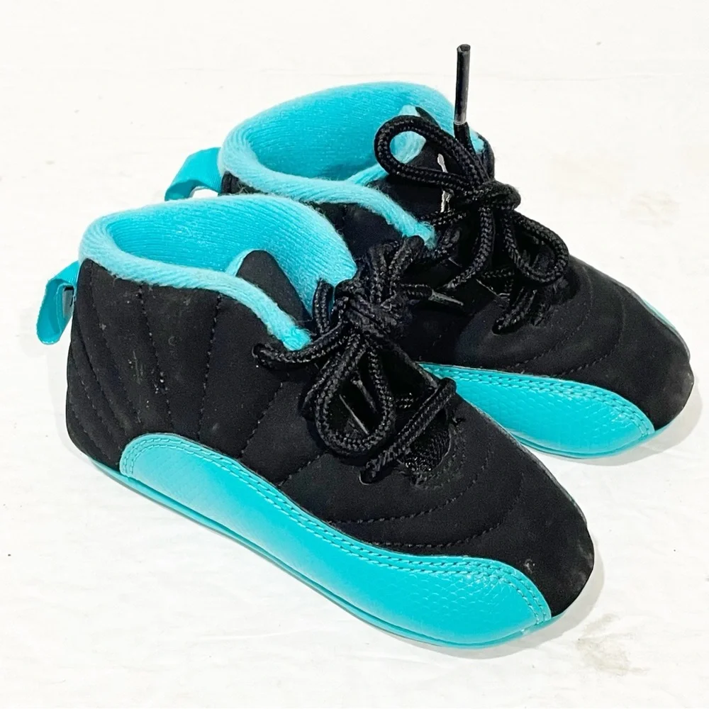 Nike Air Jordan XII 12 Baby Size‎ 4C Hyper Jade Black Teal Turquoise